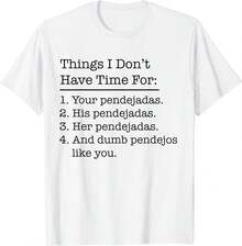 Black Typographic T-Shirt With Sarcastic Typewriter-Style Text. Short Sleeves. - 白色 - View 1