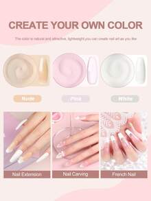 Coscelia Acrylic Nail Kit With Nail Lamp And Drill Machine - 6 Colors Gel Polish, Top & Base Coat, Acrylic Powder Set With 30ML Acrylic Liquid, Glitter Powder - Everything Needed For DIY Nail Art - Gift For Women For Summer Vacation - 多色03 - 查看 3