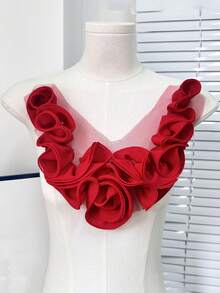 8种颜色可选,新款3D褶皱大胸针,可用作服装配饰、DIY服装装饰、婚纱、舞裙配饰、刺绣用品 - A - 查看 6
