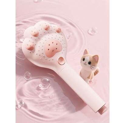 Đầu vòi sen cầm tay điều chỉnh được với thiết kế hình móng mèo, chức năng massage 3 chế độ, có thể gắn tường hoặc cầm tay, chất liệu nhựa bền chắc, phù hợp với phong cách phòng tắm hiện đại, phụ kiện trang trí cho đầu vòi sen.