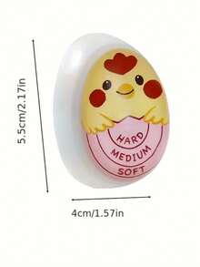 1pc Kitchen Egg Timer, Color Changing To Indicate Egg Doneness. When Egg Is Fully Cooked, The Timer Changes Color, Ideal For Soft Or Hard Boiled Eggs - Multicolor - View 3