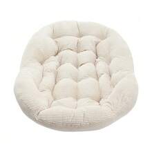 Mecedora de ratán para exteriores, columpio tapizado con respaldo para entrada, sala de estar, patio, jardín. - Blanco - Ver 6