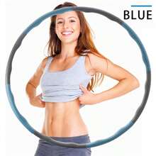1pc 8-Segment Detachable Women Foam Wrapped Fitness Hoop Massage Exercise Hoop Gym Workout Equipment Soft Fitness Hoop For Weight Loss, Fat Burning And Home Core Training - Multicolor - View 13