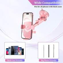 Giá đỡ điện thoại ô tô xoay 360° với cốc hút mạnh mẽ, giá đỡ đa năng gắn trên bảng điều khiển, kính chắn gió, khe gió, giá đỡ điện thoại thông minh rảnh tay trên ô tô, quà tặng cho phụ nữ. - Giá đỡ điện thoại - Xem 4