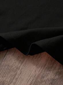 Camiseta de cuello redondo estampada para niñas - Negro 1 - Ver 5