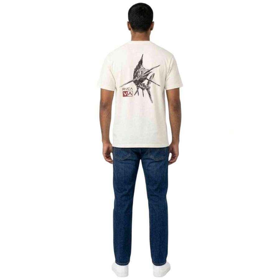 RVCA تيشيرت رجالي أبيض بأكمام قصيرة EVYZT00329-ANW - أبيض - مشاهدة 1