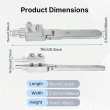 Nuevo extractor de tornillo roto de válvula de grifo ajustable, herramienta de extracción de tornillo roto para tuberías de 1/2" y 3/4" - Nuevo removedor de cables rotos - Ver 6