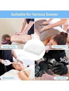 20 miếng đệm đỡ mặt dùng một lần, vỏ bọc tựa đầu massage dùng một lần, vỏ bọc tựa đầu bàn massage dùng một lần, sử dụng chuyên nghiệp cho ghế massage mặt trong salon chăm sóc da. - trắng - Xem 6