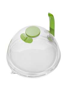Microwave Splash Guard With Easy Grip Handle, Heat Resistant Microwave Food Cover - Transparent - View 9