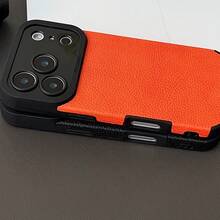 高品质PU软硅胶手机壳，防摔、防汗、防指纹、耐磨、不褪色，兼容 17 Pro Max/17 Pro/17 Air/17/16 Pro Max/16 Plus/16/15 Pro Max/15 Pro/15/14 Pro Max/14 Pro/14/13/12/11 - 橘色 - 查看 7