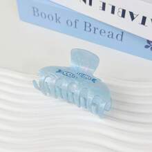 1pc Cute Fresh Semi-Circle Ocean Element Blue Hair Clip, Niche Design Fashionable Hair Claw, Suitable For Beach Vacation, Outdoor, Daily Outing Hair Styling Accessories, Minimalist Sweet Style Hair Accessory For Women,Festival,Party - Multicolor - View 7