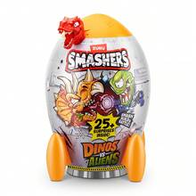 5个恐龙神秘扭蛋玩具，Smashers恐龙大战外星人惊喜系列，可收藏盲盒迷你人偶，适合3岁以上男孩的礼物 - 彩色 - 查看 11