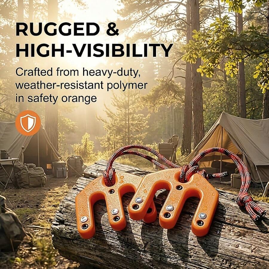 Holist Blo And Tale System Hunting Equipment Lifting System 2 Pieces+5-Meter Rope, 8 * 7.8cm Pulley Block And Pulley System Portable Ultra Light Tactical Hunting Machinery Lifting Equipment Specially Designed For Hunters To Enhance High Load-Bearing Capacity Portable Pulleys Suitable For Outdoor Hunting - AAA - View 1