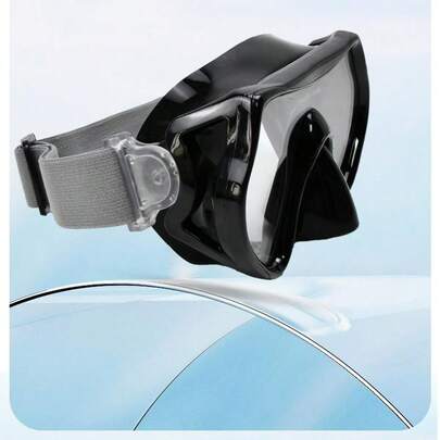 Cross-Border Diving Mask, Webbing Headband, Waterproof Goggles, Tempered Glass, High-Definition Diving Goggles, Snorkel Mask
