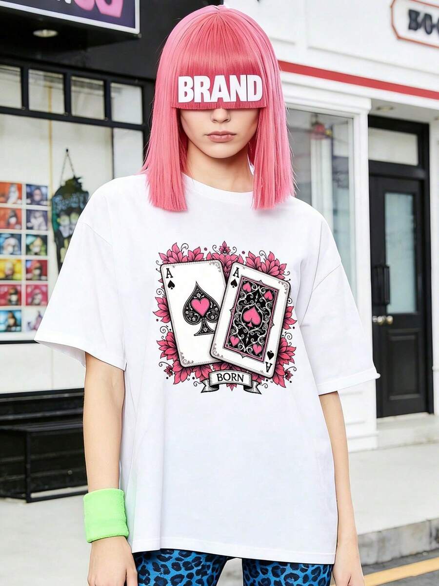 Camiseta de manga corta con cuello redondo suave y casual de verano para mujer, tops para salir, algodón, vintage, estilo callejero europeo y americano, casual deportivo, estilo unisex, estilo casual urbano, tops bonitos, Gen Z, curvy, ropa Y2K, camisetas divertidas, tops para damas, conjuntos de vacaciones para mujer, top lindo, camiseta gráfica, conjuntos de primavera, camisetas holgadas, ropa de calle retro, estilo de los 90, estilo de los 2000, subcultura, top negro, tops blancos, atuendo de fiesta de los 90. Negro - Blanco - Ver 1