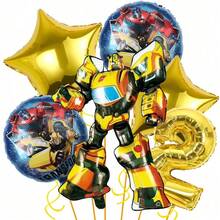 Hasbro Number Balloons Set , Large Foil Balloons With Gold Number Star Balloons For Themed Birthday Party Decorations Supplies - View 19