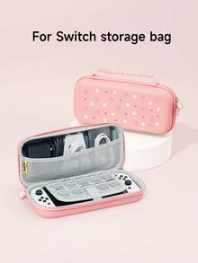 Ốp bảo vệ Switch/Switch 2 với họa tiết hoa cúc trắng, nơ và trái tim nhỏ, tương thích với Switch 2 (2025)/Switch NS/Switch OLED/Lite, phù hợp với phụ kiện máy chơi game Switch, trọn bộ đầy đủ bao gồm túi đựng, đế có khe cắm thẻ, hộp đựng thẻ game, ốp bảo vệ Switch, món quà tuyệt vời dành cho người chơi Switch. - Nhiều màu - Xem 7