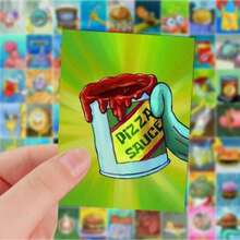 SpongeBob SquarePants 72pcs Limited Edition Funny Close-Up Sticker Set, Suitable For DIY Decorating Albums, Phone Cases And Water Bottles - Multicolor - View 8