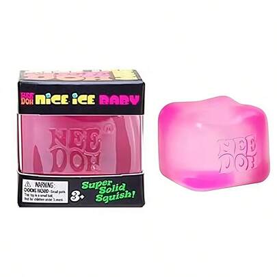1pc Soft Transparent Jelly Cube Squeeze Ball, Slow Rebound Stress Relief Toy, Suitable For Pool Party, Beach Entertainment, Anxiety Relief, Sensory Toy, Cute Summer Squeeze Toy For Pool Party, Small Gift, Cute Room Decor
