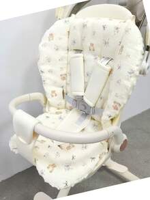 1pc Baby Stroller Pad, Soft Plush Cushion, Car Seat Cotton Mat, Reversible For All Seasons - Multicolor - View 14