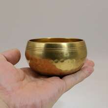 1pc Hand-Hammered Small Singing Bowl With Bright Pleasant Sound, For Yoga And Meditation, Includes Orange Cushion And Striker - Singing Bowl - View 10
