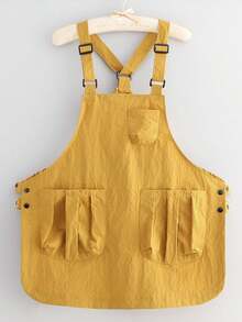 1pc Nylon Thick Breathable Utility Apron, Suitable For Barbers, Cafes, BBQ, Hotels And Catering Industry, Unisex, With Multiple Pockets, Suitable For Home Kitchen. Gift For Mother's Day, Eid Al-Adha, Eid Al-Fitr - Multicolor - View 16