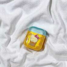 SANRIO 1 chiếc ốp bảo vệ tai nghe trong suốt họa tiết ngôi sao và Hello Kitty, có mặt dây chuyền, dành cho dòng 1234 & Pro 123. - Trong sáng - Xem 4