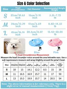 Personalized Cute Polyester Pet Hat, Customizable Text, Open Ear Design, Anti-Drop, Adjustable, Suitable For Cats And Dogs, Father's Day, Pet Lovers, Suitable For Small Pets To Wear Outdoors All Year Round - Multicolor - View 3