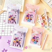 Hasbro Bộ văn phòng phẩm nhóm nhạc nữ K-POP, đồ dùng học tập thiết thực, quà tặng khuyến khích, quà sinh nhật nhỏ, quà tặng lễ hội K-POP cho trẻ em (mẫu ngẫu nhiên) - Nhiều màu - Xem 3