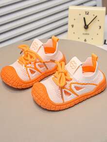 New Spring/Summer Fashion Versatile Baby Breathable Sports Sandals, Large Mesh Area + Hollow-Out Design, Air Circulation, Dry And Non-Sticky Feet In Summer - Orange - View 2