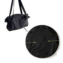 1 pieza Nuevo bolso de mano plegable de gran capacidad con estilo chino, plegable, forma redonda, para hombro y de mano - Multicolor - Ver 10