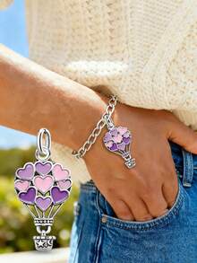 1pc Minimalist Unique 925 Sterling Silver Spring Flower Rabbit Pendant, DIY Necklace Delicate Jewelry Gift For Women & Men - Gather - View 5