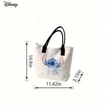 Túi xách tay và đeo vai đựng laptop Disney Stitch, túi đeo vai in hình ngôi sao nhỏ dễ thương "Little Star" để sử dụng hàng ngày. - trắng - Xem 6