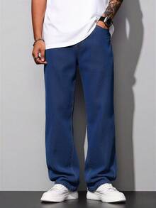 Noli Baggy Jeans Men's Casual Style With Wide Cut And Superior Quality Denim Fabric, Bag, Balloon - 黑色氣球 - 查看 3