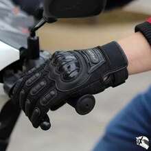 Grey Waterproof Motorcycle Kit + Gloves | Rain Protection And Improved Control - 黑色 - 查看 11