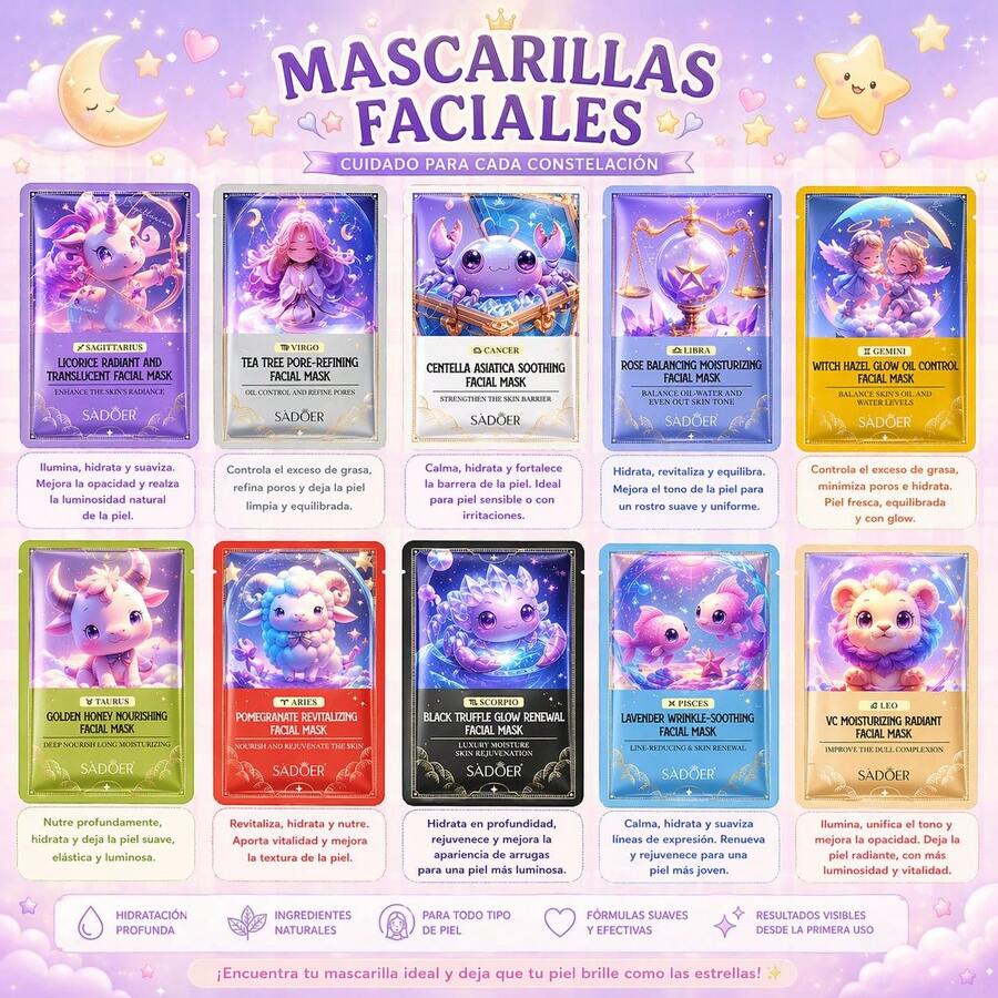 Facial Masks - 10 Pieces - View 1
