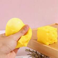 1pc Large Soft Squeeze Cheese Slow Rebound Toy, Adult Prank Gift, Adult Stress Relief Sensory Toy - Sunshine Entertainment - Multicolor - View 8