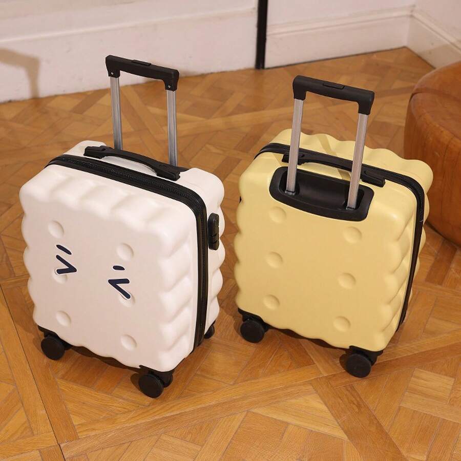 Carry-Ons - Bánh xe màu vàng êm ái + cần kéo dày hơn - Xem 1