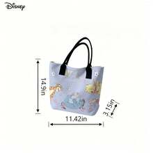 Túi xách tay và đeo vai đựng laptop Disney Winnie The Pooh, túi đeo vai in hình hoa anh đào dễ thương của Pooh và những người bạn, thích hợp sử dụng hàng ngày. - Hồng - Xem 6