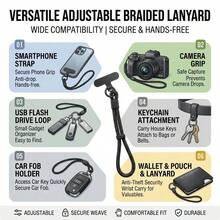 Phone Wrist Strap Lanyard, Adjustable Hand Strap With Strong Patch, Anti Drop Phone Carry Rope For Smartphone, Durable Polyester Wrist Lanyard For Keys Bags, Portable Anti Lost Strap For Travel Outdoor Daily Use, Phone Accessories - Multicolor - View 2