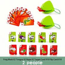 Bộ trò chơi bàn cờ Lưỡi Ếch dành cho 2 người chơi, trò chơi thẻ bài tương tác kèm mặt nạ tắc kè, bộ hoạt động nhóm và tiệc tùng nhịp độ nhanh. - Nhiều màu - Xem 9