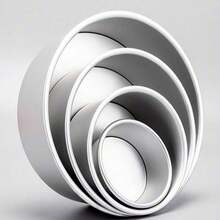 4/6/8/10 Inch Round Cake Mold - With Removable Bottom, Anodized Aluminum, Wear-Resistant, Scratch-Resistant, High-Temperature Resistant, Easy Release, Reusable, Suitable For Kitchen Baking Multi-Layer Cakes, Mousse Cakes, Cheesecake Baking Pans, Suitable For Eid Al-Adha, Ramadan, Eid Al-Fitr, Christmas, Halloween, Valentine's Day, New Year, Wedding, Birthday And Other Holiday Kitchen Baking Accessories - Silver - View 5