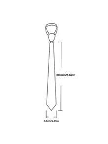 1pc Premium Men's Zipper Tie, Striped Business Formal Necktie, Suitable For Business Occasions, Work, Daily Wear, And Wedding Accessories - Multicolor - View 3