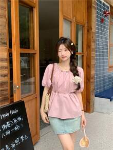 Women Blouses & Shirts - Blue - View 3