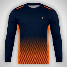 Men's Long-Sleeved T-Shirt In Polyester, Regular Fit, Boat Neck, Thermal Fabric That Wicks Away Moisture. - 籃球 - 查看 4