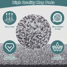 Versatile Dust Mop With Interchangeable Pads, Adjustable For Floors, Walls & Hard-To-Reach Areas - default - 查看 6