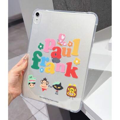 Ốp lưng máy tính bảng trong suốt chính hãng Paul Frank, có hình các nhân vật hoạt hình khỉ, mèo con, thỏ, sư tử, chữ cái, hoa và bướm, phù hợp với iPad Air2 2014 (9.7 inch), Air4 2020 (10.9 inch), Pro 11 (M4) 2024 (11 inch), 11 2025 (11 inch), 7 2019 (10.2 inch), món quà thời trang cho kỳ nghỉ, đi làm, chống rơi vỡ.