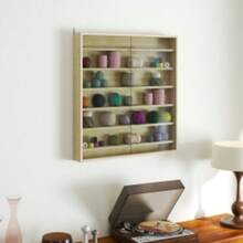 Six Shelf Display Cabinet, With Glass Doors - Oak - T0001-01-3160 - View 8