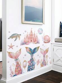 2pcs Bless Wall Stickers, Daughter's Room Wall Decor, Birthday & Party Wall Decals - 69321-fin Dream - View 4
