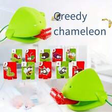 Bộ trò chơi bàn cờ Lưỡi Ếch dành cho 2 người chơi, trò chơi thẻ bài tương tác kèm mặt nạ tắc kè, bộ hoạt động nhóm và tiệc tùng nhịp độ nhanh. - Nhiều màu - Xem 5